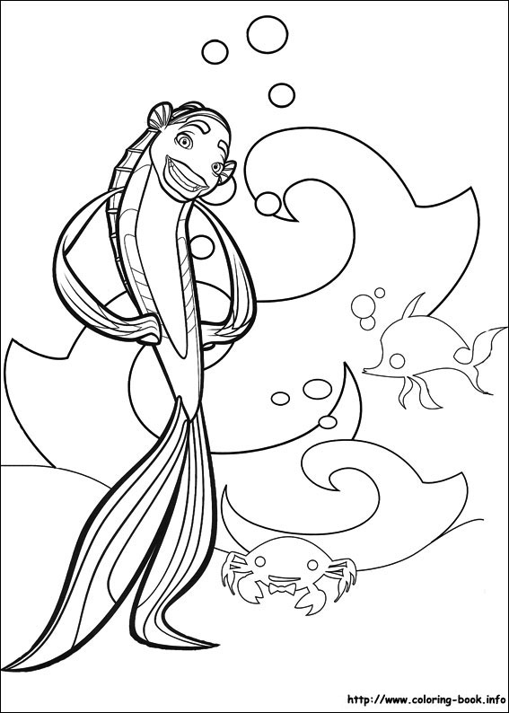 Shark Tale coloring picture